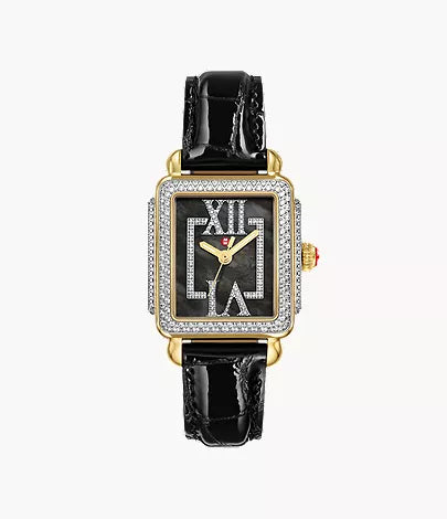Michele Deco Madison Mid Pav&eacute; Roman Black Watch MWW06G000050