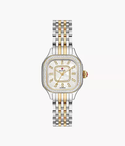 Michele Meggie Two-Tone 18K Gold-Plated Diamond Watch MWW33B000002