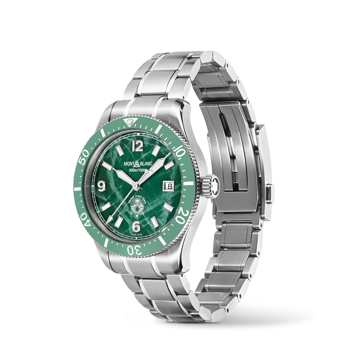 Montblanc Iced Sea Automatic Date - Steel - Ceramic - Green - Montblanc® US MB129373