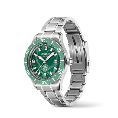 Montblanc Iced Sea Automatic Date - Steel - Ceramic - Green - Montblanc® US MB129373