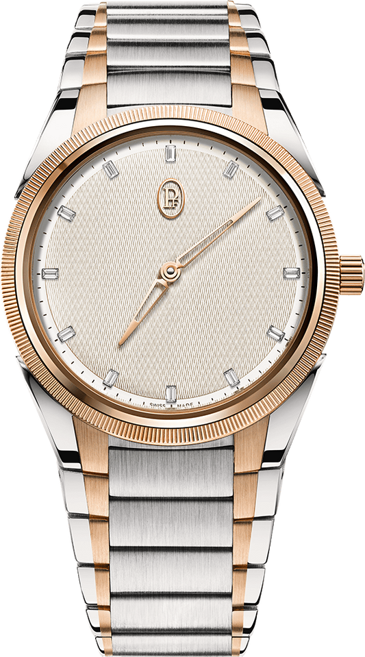 Parmigiani Fleurier TONDA PF AUTOMATIC STEEL ROSE GOLD WHITE CITRINE SET - Parmigiani Fleurier PFC804-1020004-100182