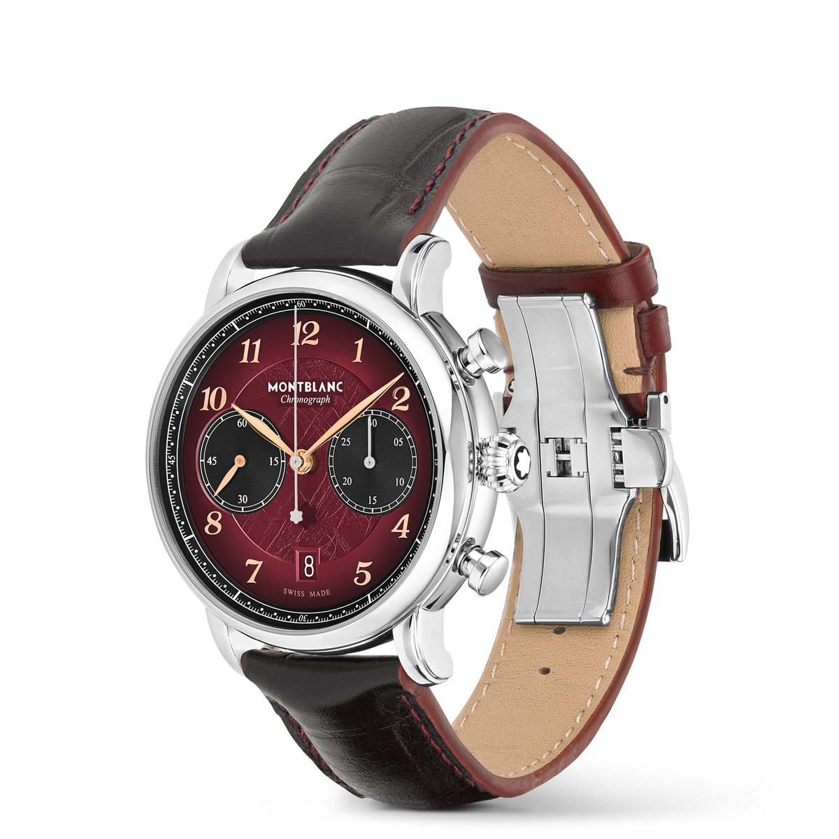 Montblanc Star Legacy Chronograph 42 mm Limited Edition - 1786 pieces - Steel - Burgundy - Montblanc® US MB133245