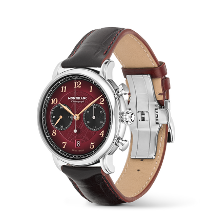 Montblanc Star Legacy Chronograph 42 mm Limited Edition - 1786 pieces - Steel - Burgundy - Montblanc® US MB133245