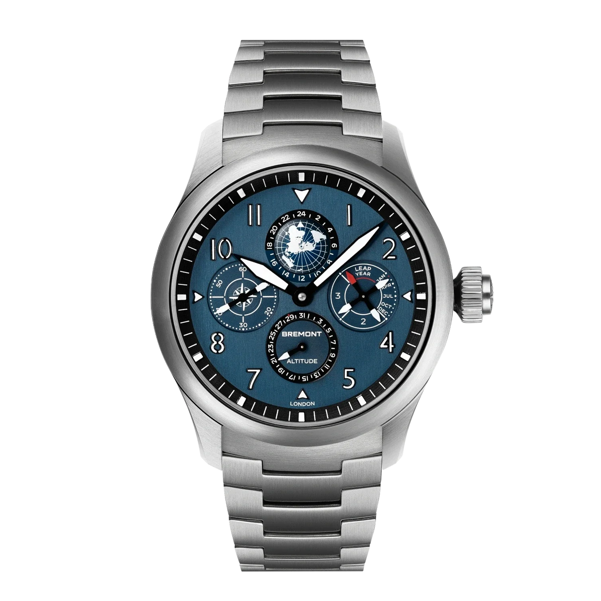 Bremont Watches | Mens | Altitude Altitude Perpetual Calendar GMT ALT42-PER-TI-BL-B