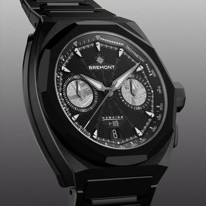 Bremont Watches | Mens | Supernova Supernova 41mm Chronograph Hawking Edition Bracelet SN41-CHR-DLC-HWK-B
