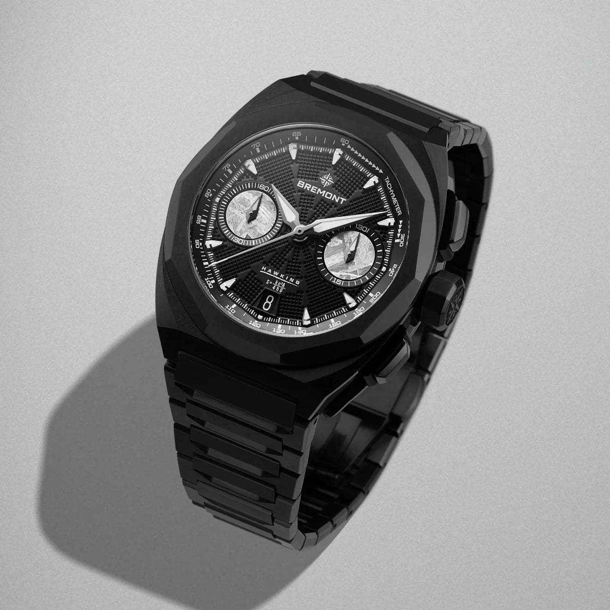 Bremont Watches | Mens | Supernova Supernova 41mm Chronograph Hawking Edition Bracelet SN41-CHR-DLC-HWK-B