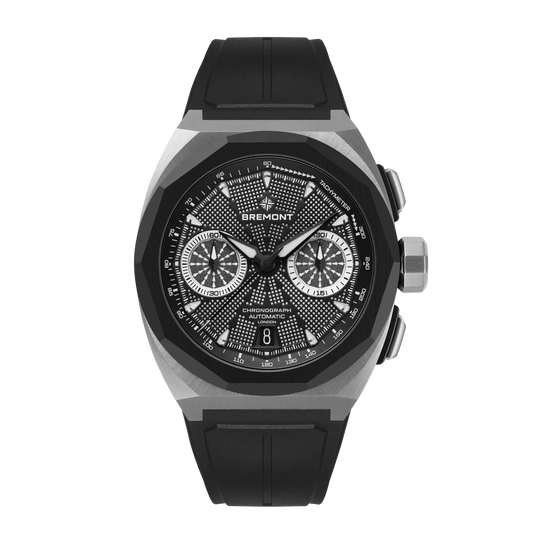 Bremont Watches | Mens | Supernova Supernova 41mm Chronograph Rubber Strap SN41-CHR-SS-BK-R-S