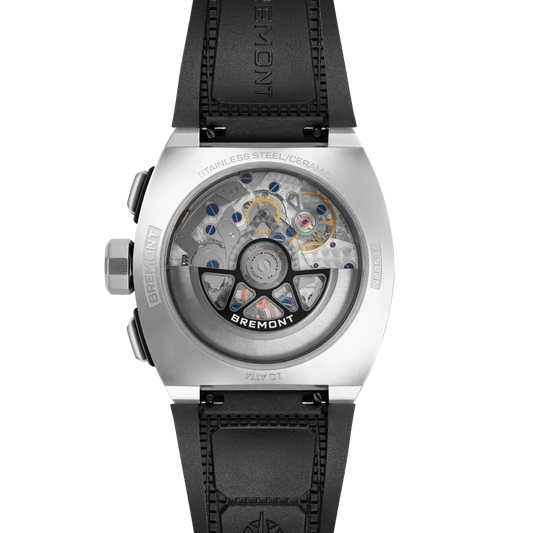 Bremont Watches | Mens | Supernova Supernova 41mm Chronograph Rubber Strap SN41-CHR-SS-BK-R-S