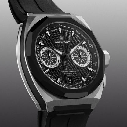 Bremont Watches | Mens | Supernova Supernova 41mm Chronograph Rubber Strap SN41-CHR-SS-BK-R-S