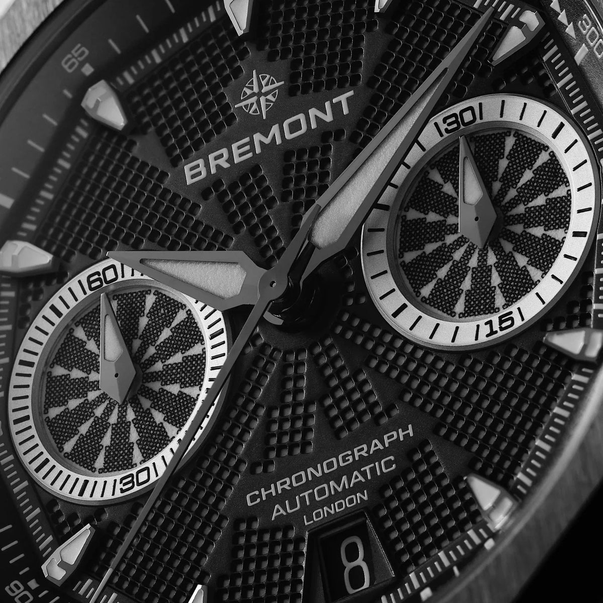 Bremont Watches | Mens | Supernova Supernova 41mm Chronograph Rubber Strap SN41-CHR-SS-BK-R-S