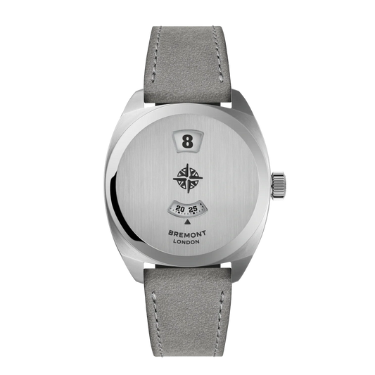 Bremont Watches | Mens | Terra Nova Terra Nova 35mm Jumping Hour Leather Strap TN35-JH-SS-CC-L-S