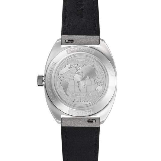 Bremont Watches | Mens | Terra Nova Terra Nova 35mm Jumping Hour Leather Strap TN35-JH-SS-CC-L-S