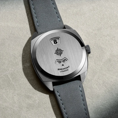 Bremont Watches | Mens | Terra Nova Terra Nova 35mm Jumping Hour Leather Strap TN35-JH-SS-CC-L-S