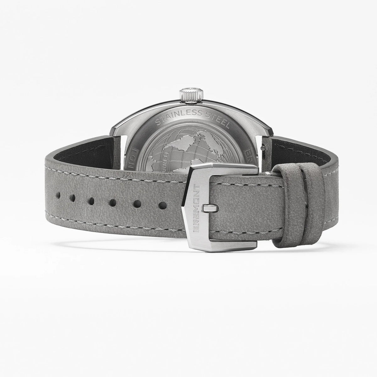 Bremont Watches | Mens | Terra Nova Terra Nova 35mm Jumping Hour Leather Strap TN35-JH-SS-CC-L-S