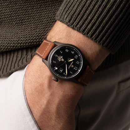Bremont Watches | Mens | HMAF HMAF Altitude 39mm Date Leather Strap ALT39-DT-SSBC-HMAF-L-S