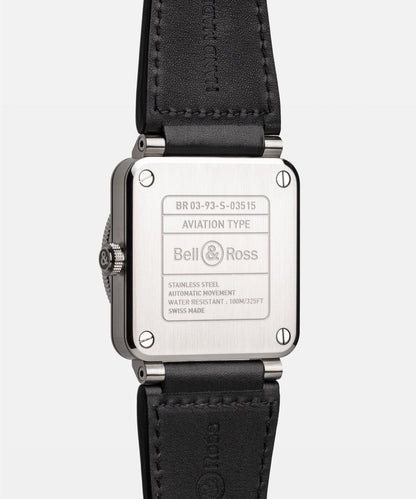 Bell & Ross Watch BR-03  GMT Black BR0393-BL-ST/SCA