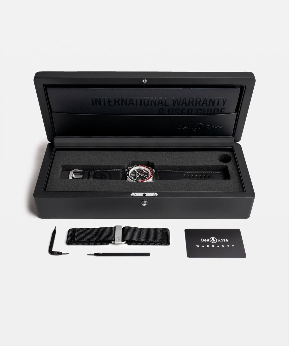 Bell & Ross Watch BR-03  GMT Black BR0393-BL-ST/SCA