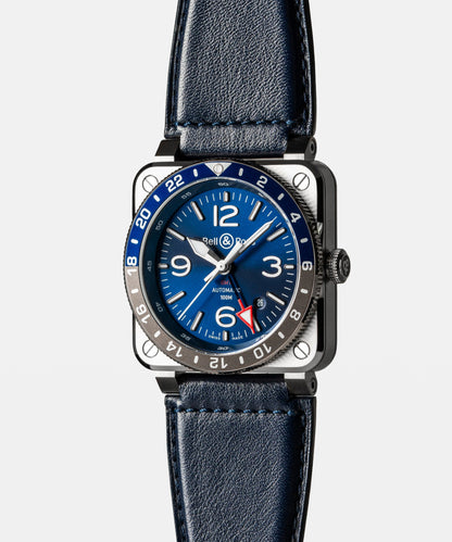 Bell & Ross Watch BR-03 GMT Blue BR0393-BLU-ST/SCA