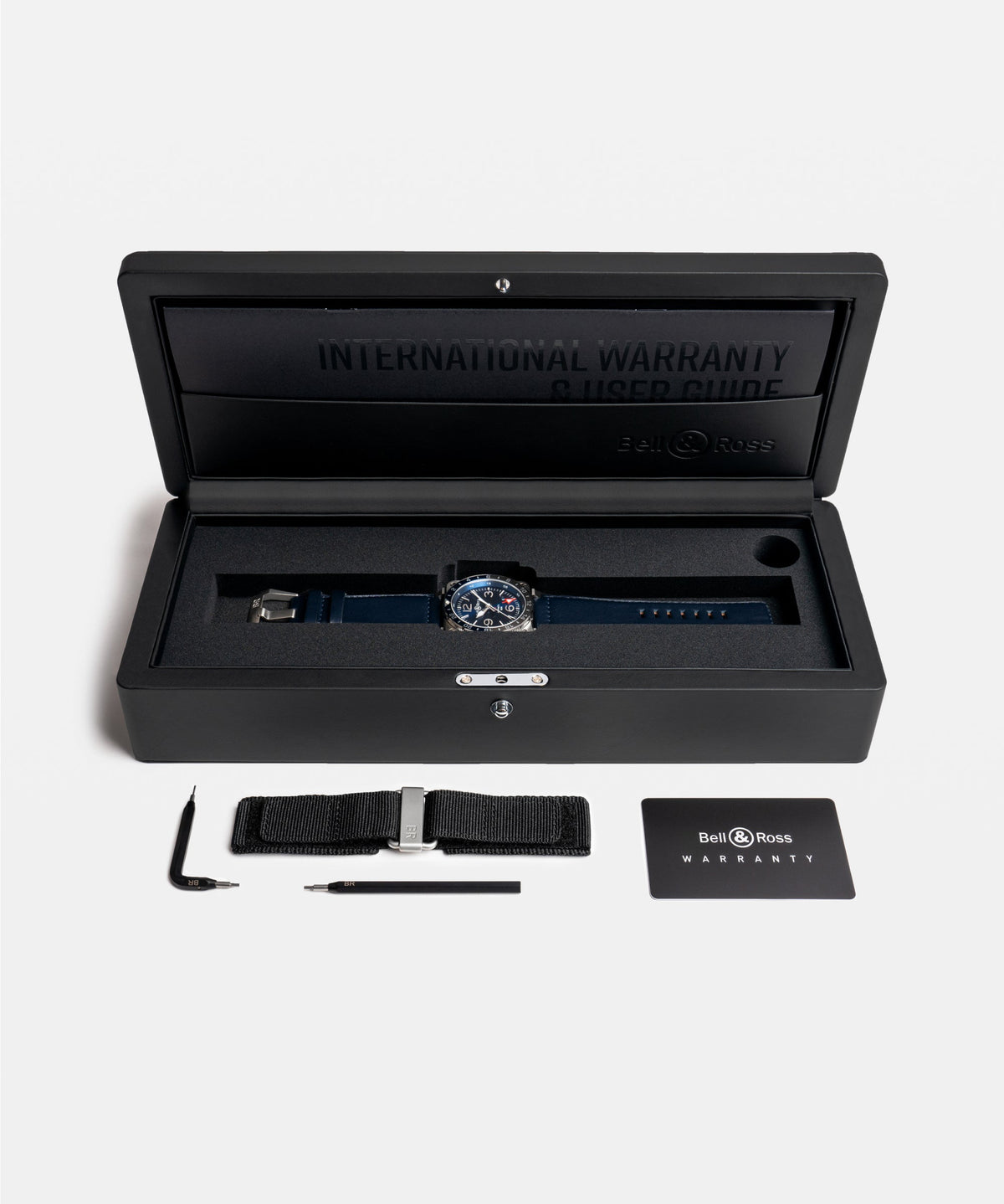 Bell & Ross Watch BR-03 GMT Blue BR0393-BLU-ST/SCA