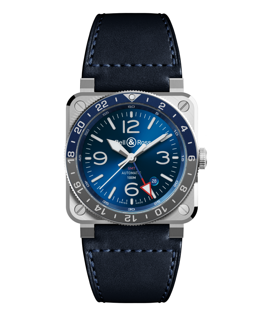 Bell & Ross Watch BR-03 GMT Blue BR0393-BLU-ST/SCA