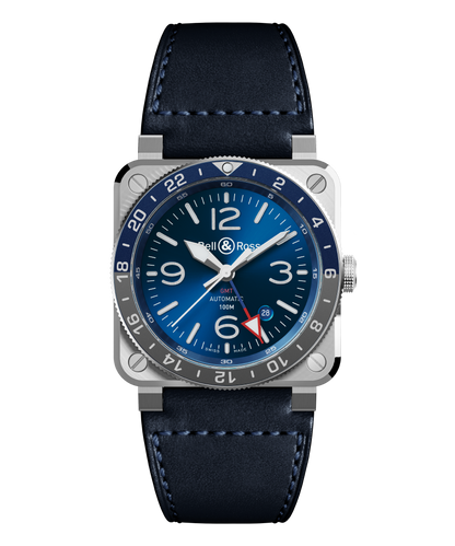 Bell & Ross Watch BR-03 GMT Blue BR0393-BLU-ST/SCA