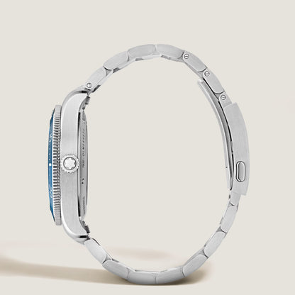 Montblanc Iced Sea Automatic Date 0 Oxygen - STEEL, ALUMINIUM - Light blue - Montblanc® US MB134022