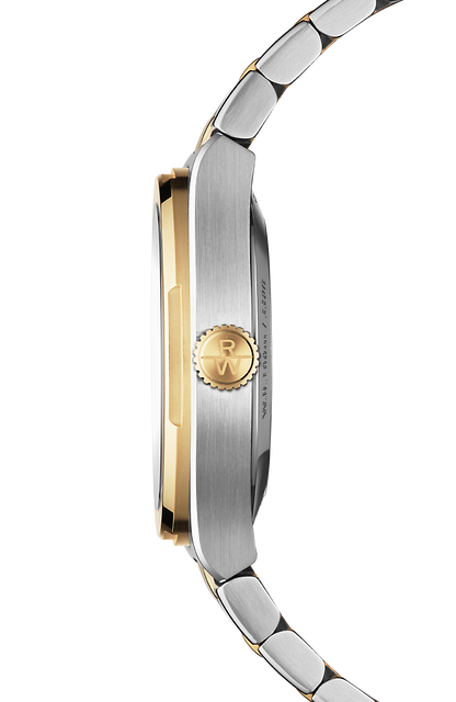 Raymond Weil simple A.R.T. Men's Automatic Blue Dial Two-Tone Stainless Steel Bracelet Watch, 38 mm 1000-STP-50001