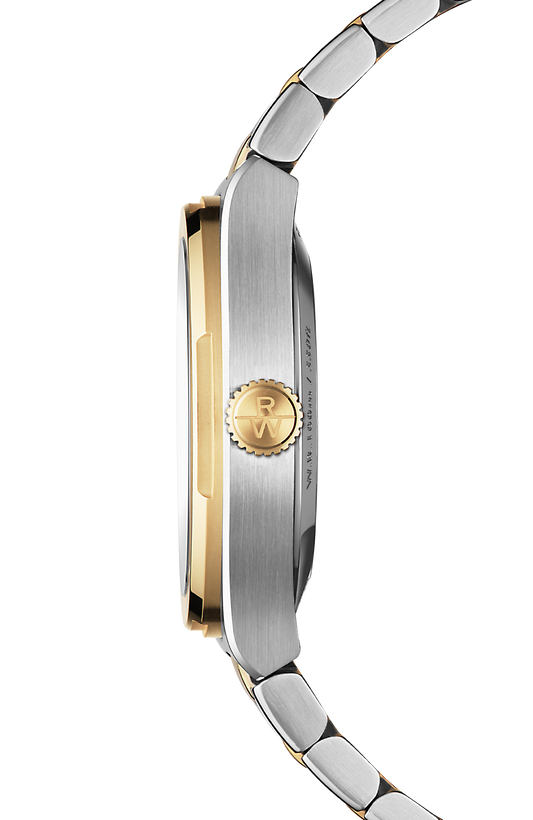 Raymond Weil simple A.R.T. Men's Automatic Blue Dial Two-Tone Stainless Steel Bracelet Watch, 38 mm 1000-STP-50001