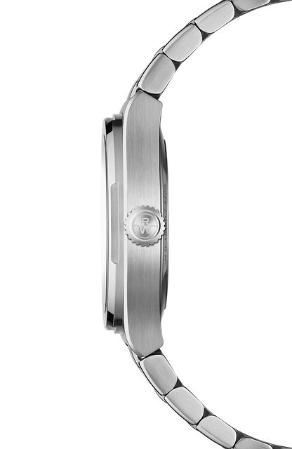 Raymond Weil simple A.R.T. Sage green Dial Integrated Stainless Steel Bracelet Quartz Watch, 30 mm 1250-ST-52001