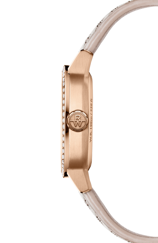 Raymond Weil simple Freelancer Automatic Moon Phase and Leather Strap Cushion Shape Watch, 34 x 34 mm 2496-C5S-40051
