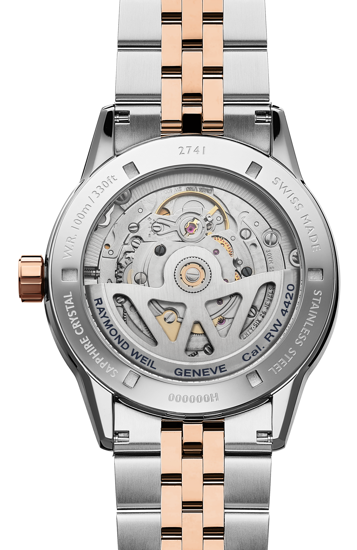 Raymond Weil simple Freelancer Men's Automatic Classic Two-Tone Black Dial Date Watch, 40 mm 2741-SP5-20001