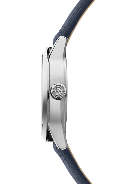Raymond Weil simple Freelancer Men's Automatic White Dial Leather Strap Watch, 40 mm 2741-STC-30001