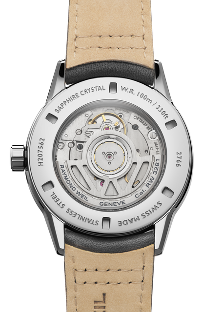 Raymond Weil simple Freelancer Automatic Complete Calendar Anthracite Grey Dial Leather Strap Watch, 40 mm 2766-STC-60001