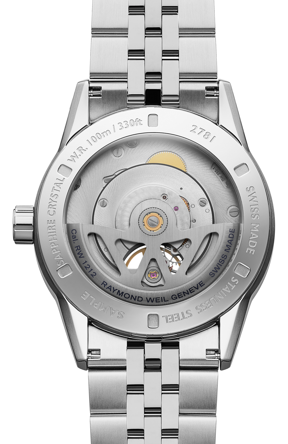Raymond Weil simple Freelancer Calibre RW1212 Men's Automatic Black Steel Watch, 42 mm 2781-ST-20051