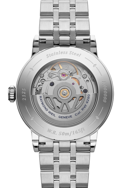 Raymond Weil simple Millesime Automatic Central Seconds Diamonds Watch, 35 mm 2125-STS-64001