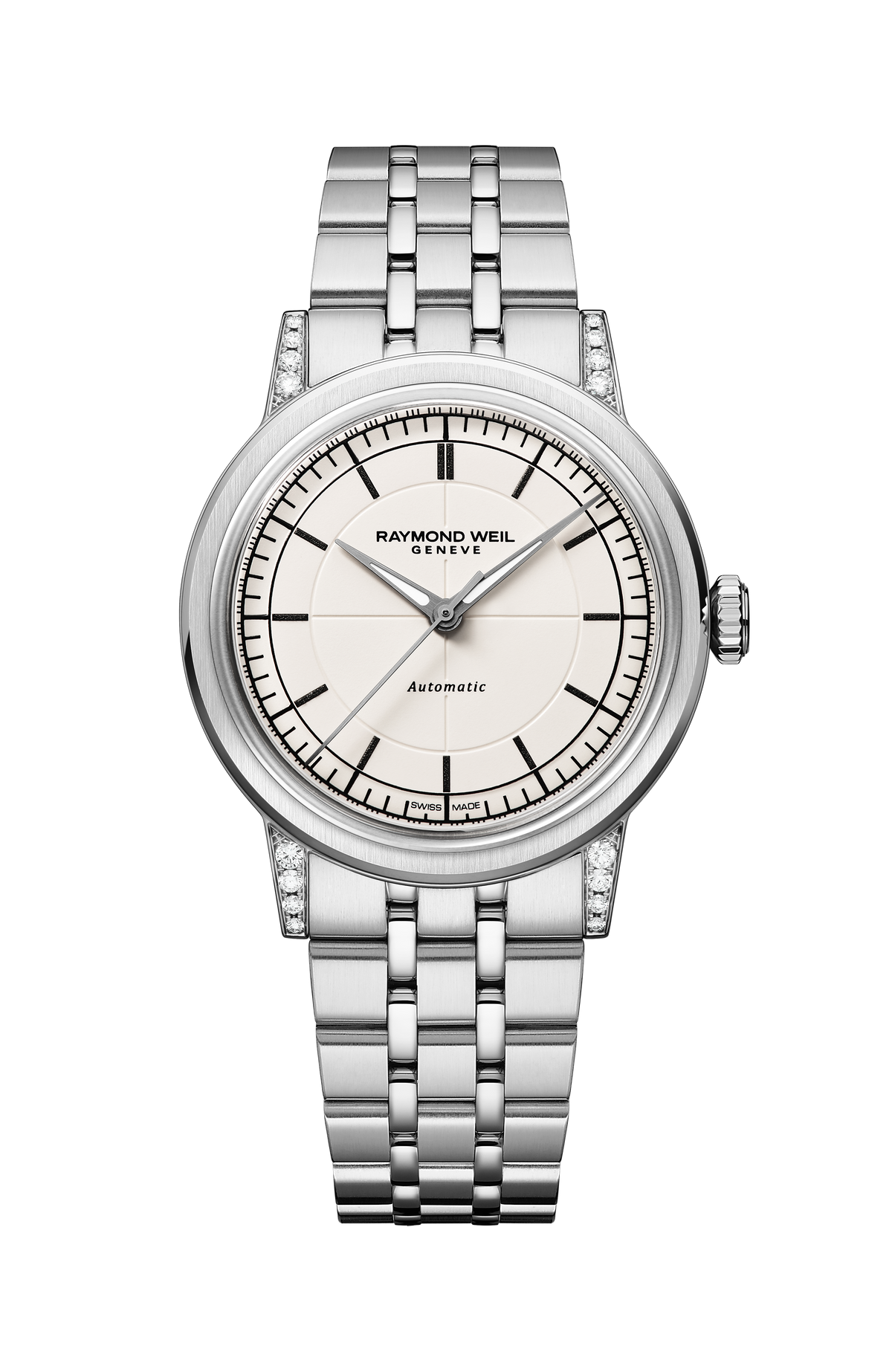 Raymond Weil simple Millesime Automatic Central Seconds Diamonds Watch, 35 mm 2125-STS-64001
