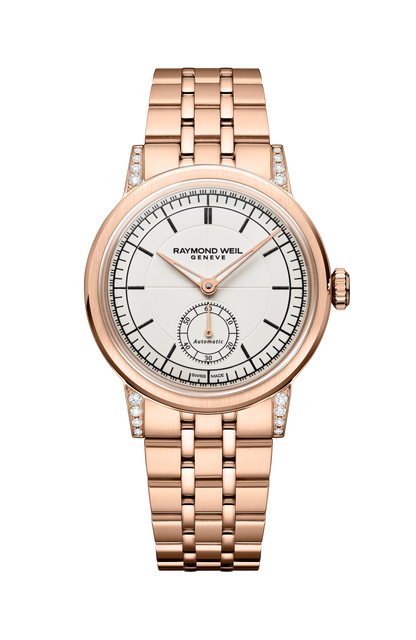 Raymond Weil simple Millesime Automatic Small Seconds Diamonds Watch, 35mm 2130-P5S-64001