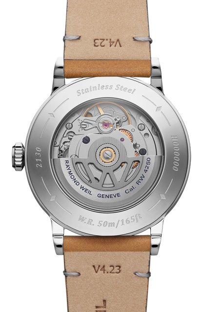 Raymond Weil simple Millesime Automatic Small Seconds Menthol Minute Track Watch, 35mm 2130-STC-60521
