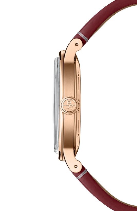 Raymond Weil simple Millesime Automatic Central Seconds Red Grape Dial Watch, 39 mm 2925-PC5-45001
