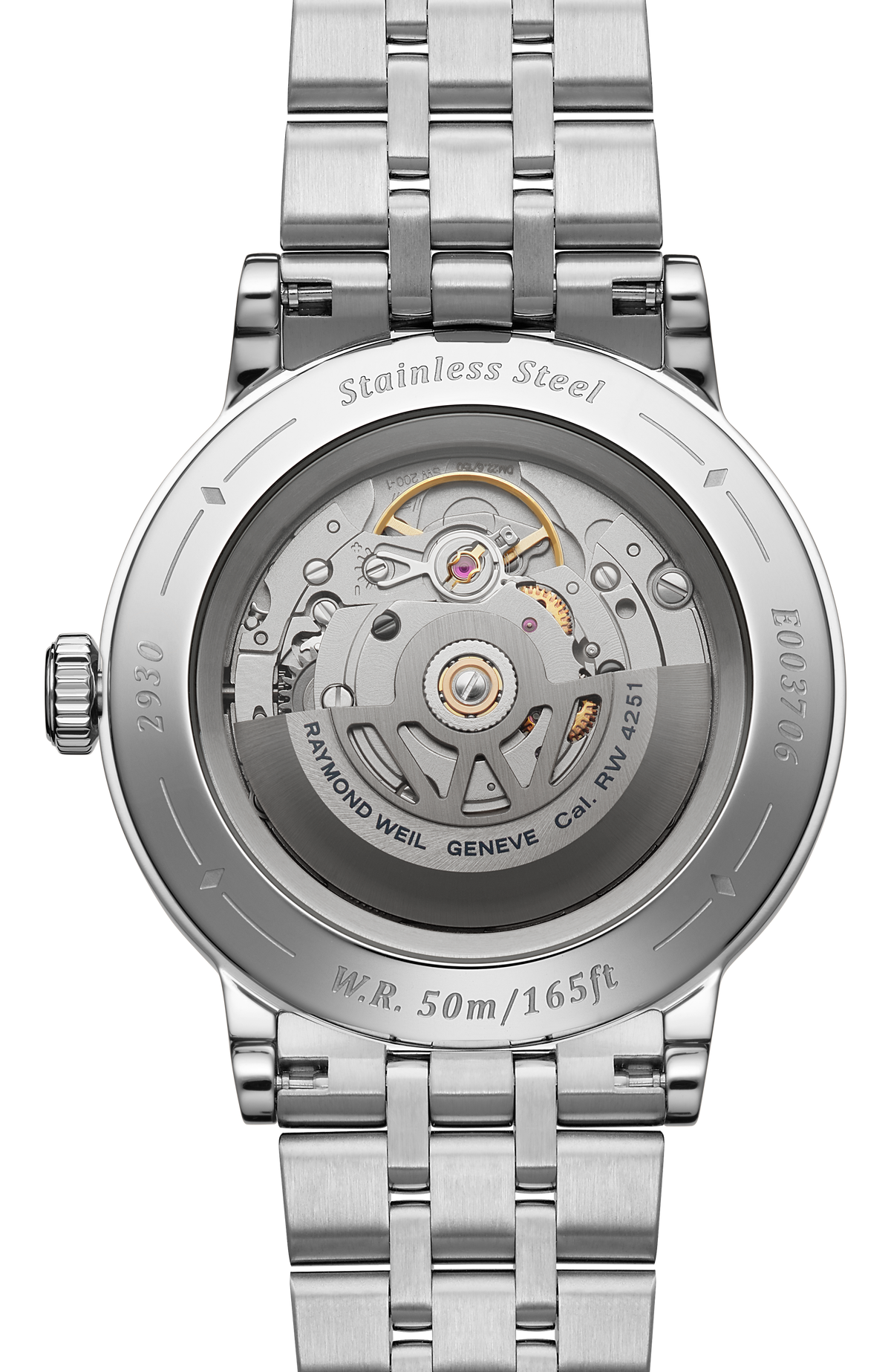 Raymond Weil simple Millesime Men's Automatic Small Seconds Tuxedo Black and White Dial Bracelet Watch, 39 mm 2930-ST-05642