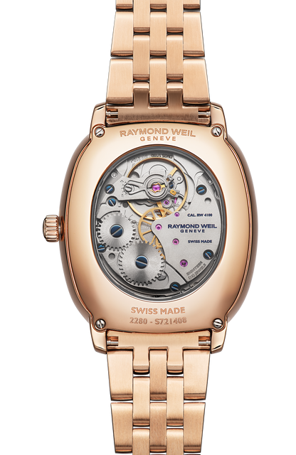Raymond Weil simple Toccata Heritage Red Grape Dial Mechanical Bracelet Watch, 33 x 38 mm 2280-P5-45001