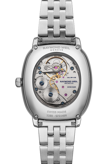 Raymond Weil simple Toccata Heritage Blue dial Mechanical Bracelet Watch, 33 x 38 mm 2280-ST-50001