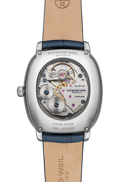 Raymond Weil simple Toccata Heritage Blue dial Mechanical Watch, 33 x 38 mm 2280-STC-50001