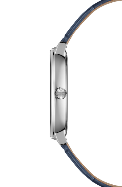 Raymond Weil simple Toccata Heritage Blue dial Mechanical Watch, 33 x 38 mm 2280-STC-50001