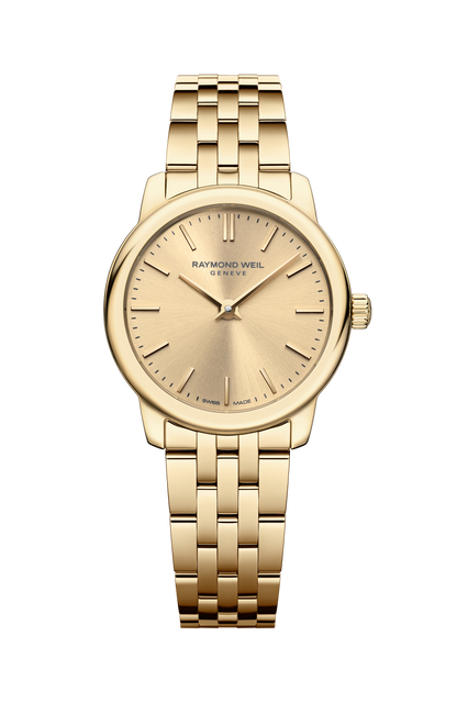 Raymond Weil simple Toccata Ladies Classic Gold Dial Quartz Watch, 24 mm 5024-P-10001