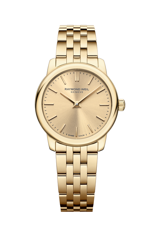 Raymond Weil simple Toccata Ladies Classic Gold Dial Quartz Watch, 24 mm 5024-P-10001