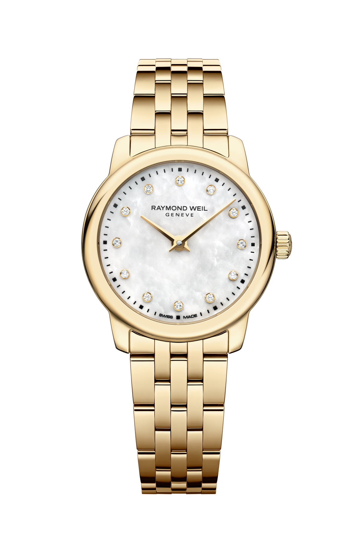 Raymond Weil simple Toccata Ladies Classic Gold Diamond Steel Quartz Watch, 24 mm 5024-P-97081