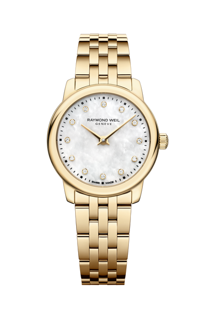 Raymond Weil simple Toccata Ladies Classic Gold Diamond Steel Quartz Watch, 24 mm 5024-P-97081