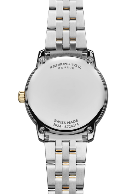 Raymond Weil simple Toccata Ladies Classic Two-tone Gold 60 Diamond Steel Quartz Watch, 24 mm 5024-SPS-97081