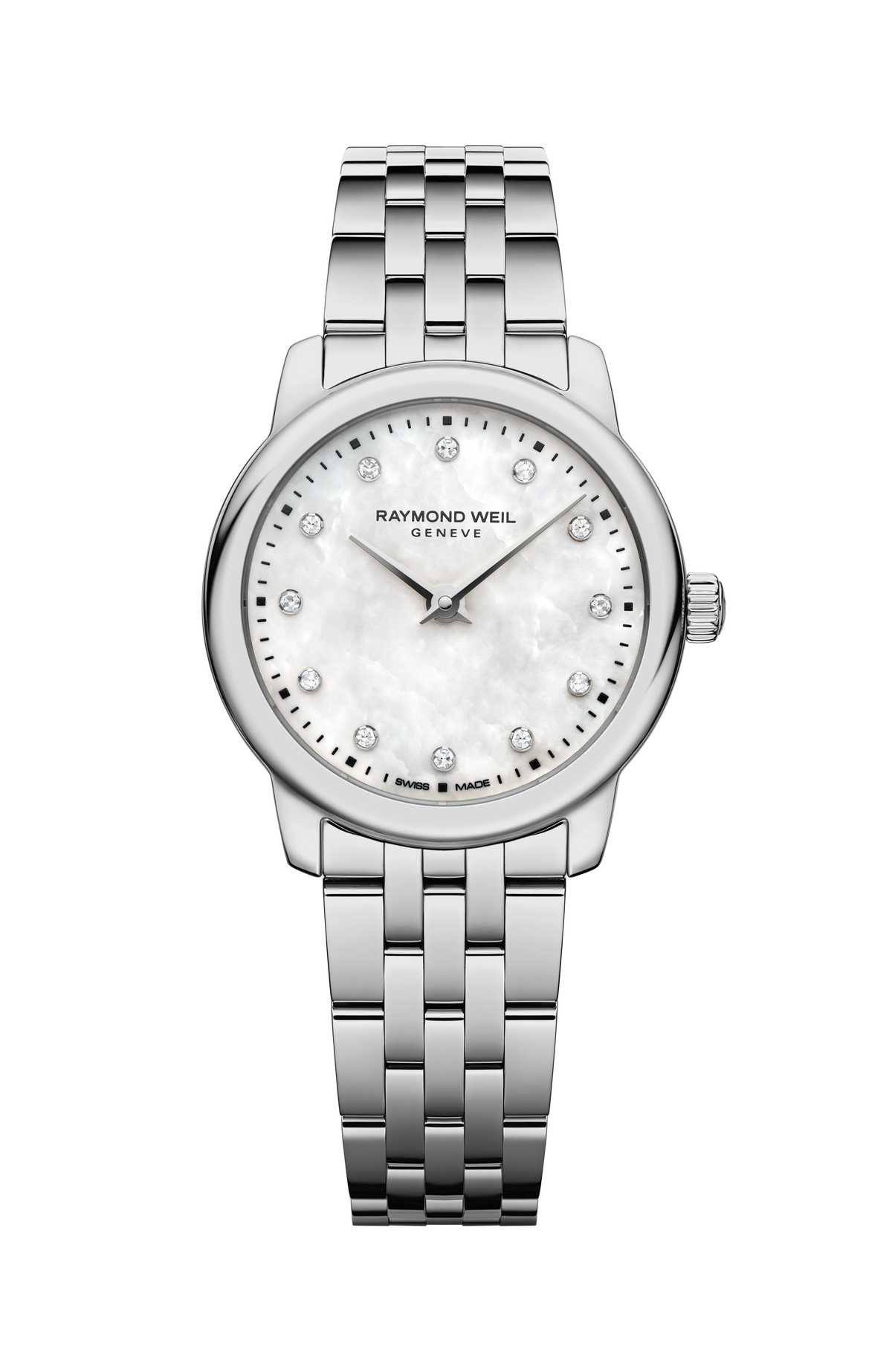Raymond Weil simple Toccata Ladies Classic Stainless Steel Diamond Quartz Watch, 24 mm 5024-ST-97081